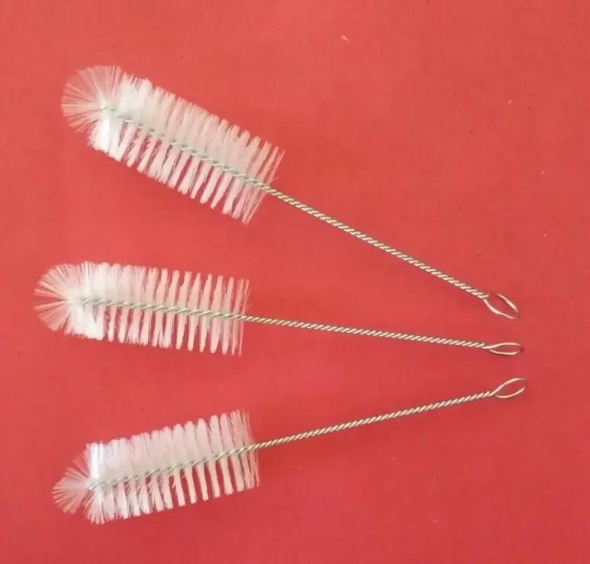 10 шт. набор щеток для чистки соломинок для питья, щетки для чистки трубок из нейлона и нержавеющей стали с длинной ручкой для соломинок