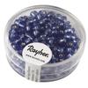 Seed Beads with Silver Trim, 4 Mm, Light Blue, 17 G Box