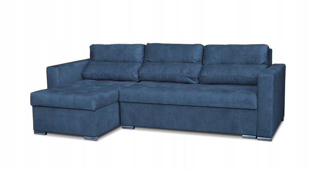 Varius Corner Sofa Bed with Sleeping Function Family Furniture Cornea Blue