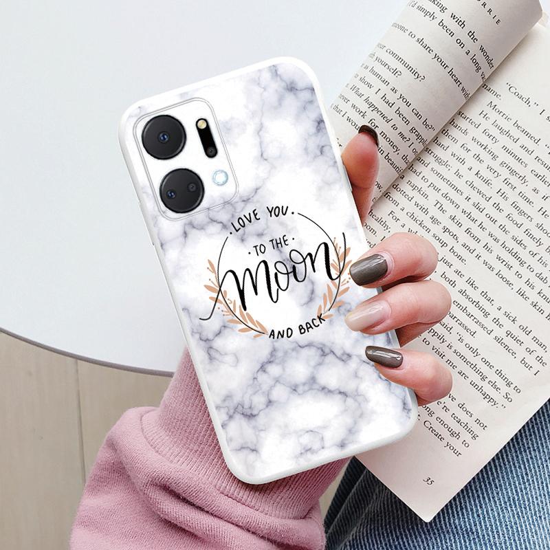 Чехол Для Honor X7a Задняя Крышка Защитный Силиконовый Funda Модный Мраморный Каменный Рисунок Coque Для HonorX7a 6.75 X8b X7b X7c X7d X8c