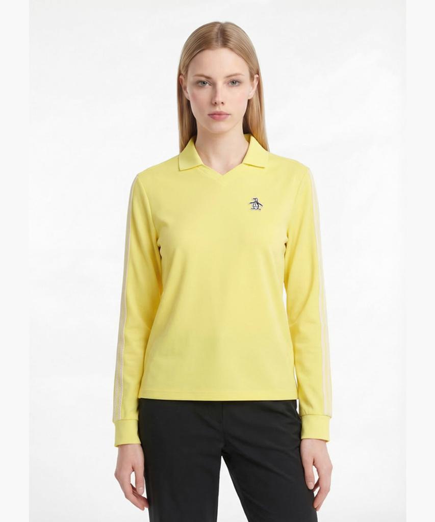 Penggwinbaimeonsingweeo Women'S Mesh Long Sleeve T-Shirt Light Yellow Mr122Ptl31