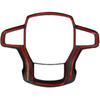 Carbon Fiber Steering Wheel Cover Molding Trims Accessoriess For -2025 Chevy Silverado Blazer -2024 Tahoe Suburban (Full Cover)