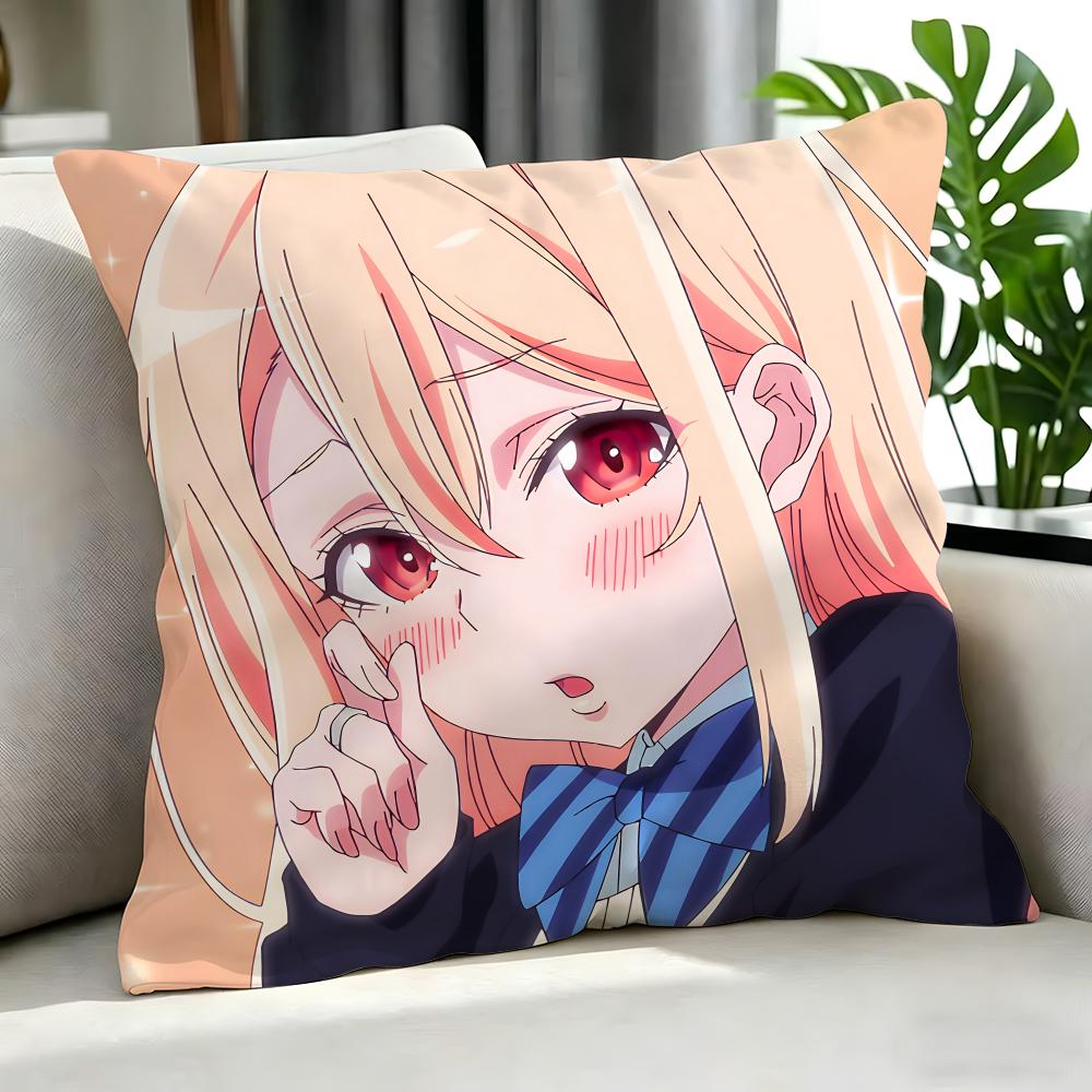 Anime Foolish Angel Dances With The Devil Cushion Cover Cushion Cover Set 4Pcs 50X50 45X45 40X40 Pillowcase Decorative Sofa Home