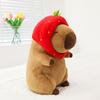 Internet Celebrity Strawberry Capybara Doll Kapibara Plush Toy Cute Friend Girlfriend Doll Backpack Girl