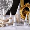 6PCS Acrylic Crystal Ring Holder Acrylic Ring Display Jewelry Holder Wedding Display Cone Support Single Finger Rings Showcase Stand for Jewelry