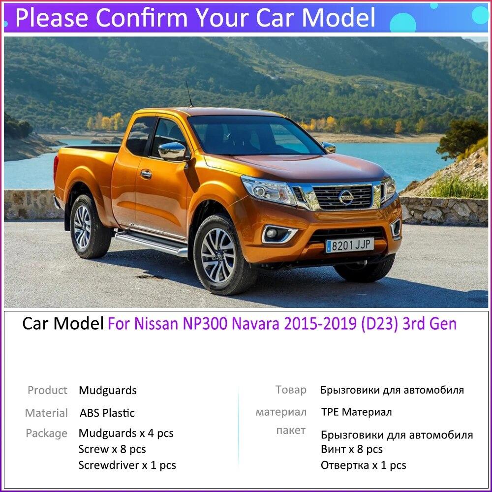 4 шт. автомобильные брызговики для Nissan NP300 Navara D23 2015~ NP 300 брызговики крылья брызговики автомобильные аксессуары