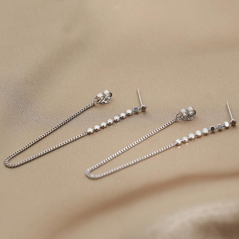 1 пара сережек-цепочек с нитками, серьги-подвески, ювелирные изделия, серьги-гвоздики, серьги-подвески для подарков, медный свадебный аксессуар