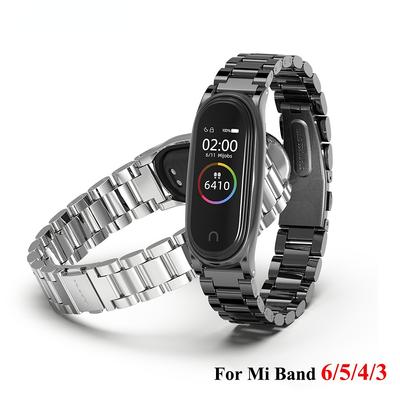Металлический ремешок для Xiaomi Mi Band 6 5 4 3 браслет из нержавеющей стали на Mi Band 4 Correa Miband Xiomi Bend Xaomi браслет аксессуары NFC