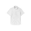 Однотонная повседневная рубашка Oxford Comfortable с коротким рукавом Мужские рубашки белого цвета A2FN6-A94