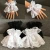 1 Pair Detachable Lace Wrist Cuffs Lolita Sweet Floral Ruffled Elastic Hand Sleeve Black White Fake Cuffs Wristband Accessories