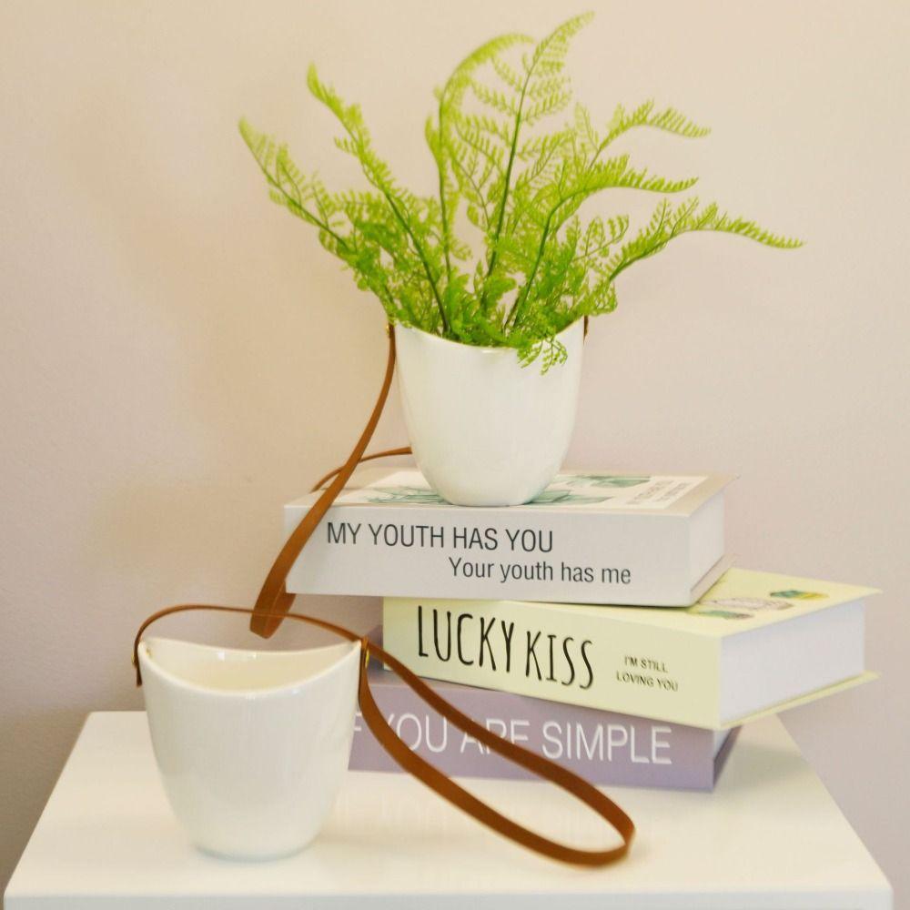 Гидропонная подвесная корзина для цветов, белый горшок для растений, переносной держатель для растений