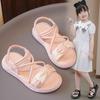 Girls Sandals Summer 2025 New Sports Wear Princess Shoes Medium and Large Children Soft Sole Primary School Children Beach Shoes