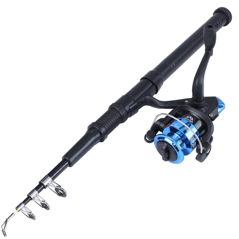 Телескопическое удилище с рыболовной катушкой