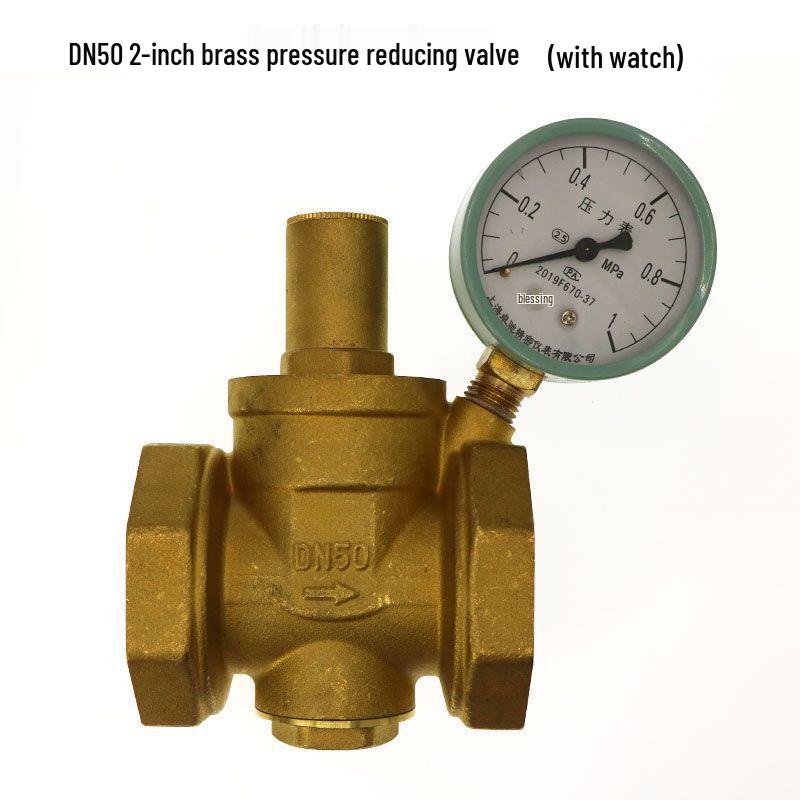 DN15 Регулируемый 4-точечный бытовой редукционный клапан давления воды для нагревателей и очистителей, диапазон давления 65-25