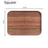 Oval/Rectangle Walnut Wooden Tray Solid Wood Plate TrayRectangular Dinner Plate  for Kitchen