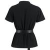 High-Quality Fashionable Men's Bandage Short-Sleeved Medieval Renaissance Shirt Gothic Men's Warrior Shirt for Men