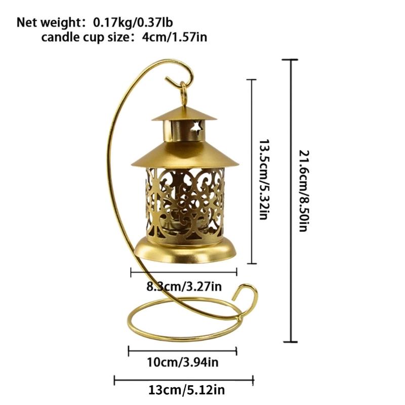 Moroccans Wrought Iron Hanging Candle Lanterns Tealight Holders With Intricate Cutout Pattern For Romantics Home Decors