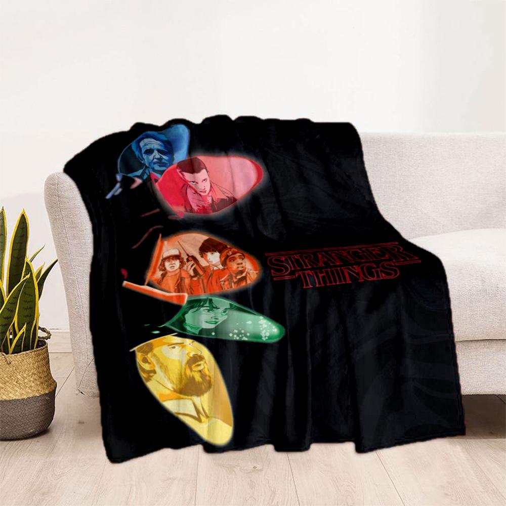 Stranger Things Blanket Suitable for sofas,travel, living rooms also a good gift for friends and family Suitable for all seasons.