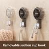Мобильный крючок на присоске, не требует сверления, для хранения на стене в домашней кухне и ванной комнате, бесшовный клейкий крючок