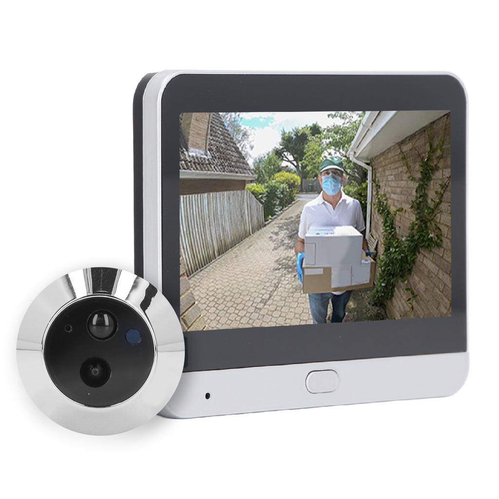 4,3-дюймовый IPS LCD экран цифровой глазок 120 градусов широкоугольный 1080P WiFi видеодомофон