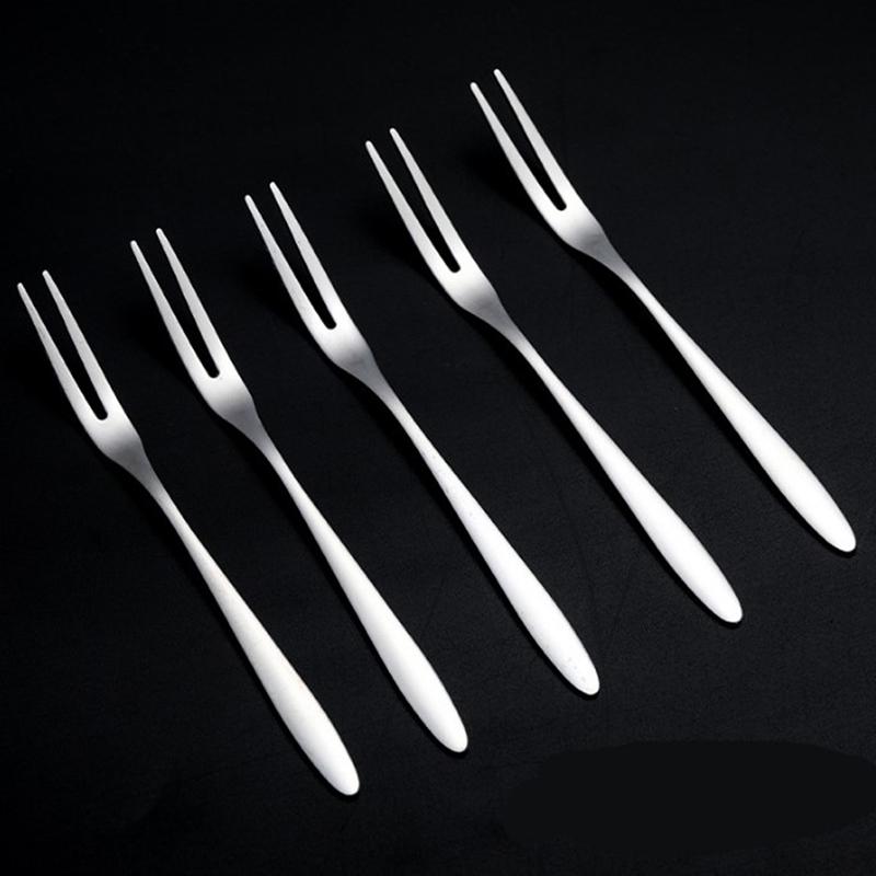 Набор вилок с держателем для фруктов, вилки для салата и десерта из нержавеющей стали