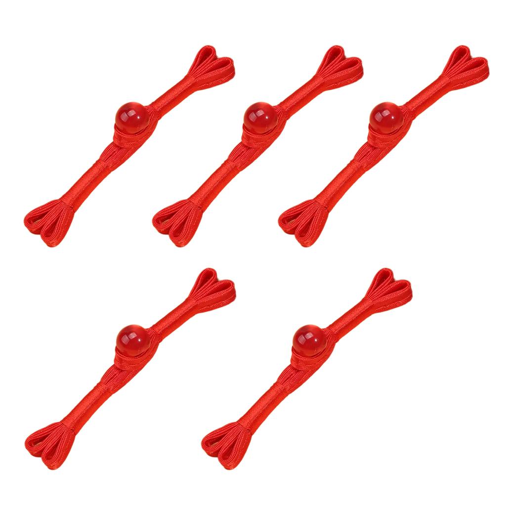 5PCS Chinese Cheongsam Buttons Traditional Costume Ornament Closure Buttons for Sewing Sweater Cardigan Evening Gowns