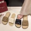 Slippers Women's Summer Outer Wear New Fashion Flat Heel Thin Bottom Light Soft Bottom Non-slip Pregnant Women One Word Cool Slippers Tide