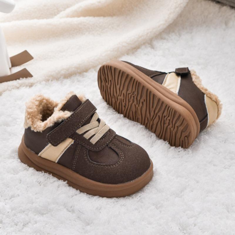 Водонепроницаемые зимние теплые ботинки, спортивная обувь, детские хлопковые ботинки 22-31