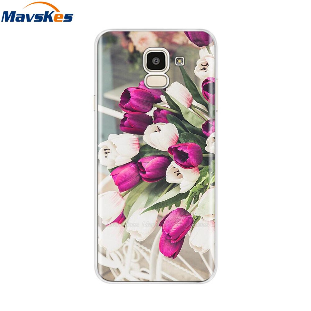 Чехол для Samsung Galaxy J6 2018 Мягкая задняя крышка из ТПУ-силикона sДля Coque Fundas Samsung J6 2018 J6 Plus 2018 Мягкие чехлы для телефона