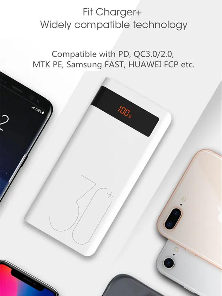 30000 mAh Large Capacity Mobile Power Bank Suitable for Huawei iPhone Fast Charging Universal Power Bank