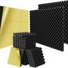 Self-Adhesive Soundproof Foam Panels High-Performance Eggcrate Design Self-Adhesive Panels Soundproofing Foam