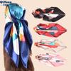 90cm Large Square Scarf For Spring And Summer Fashion, Versatile And Stylish, Printed Silk Scarf For Women'S Decoration, Paired With Shawl Scarf