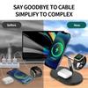 Opansten НОВЫЙ Магнитный Беспроводной Зарядный Стенд Для iPhone 17 16 15 14 13 12 Pro iWatch 9 8 Airprods 3 в 1 Быстрая Зарядная Станция
