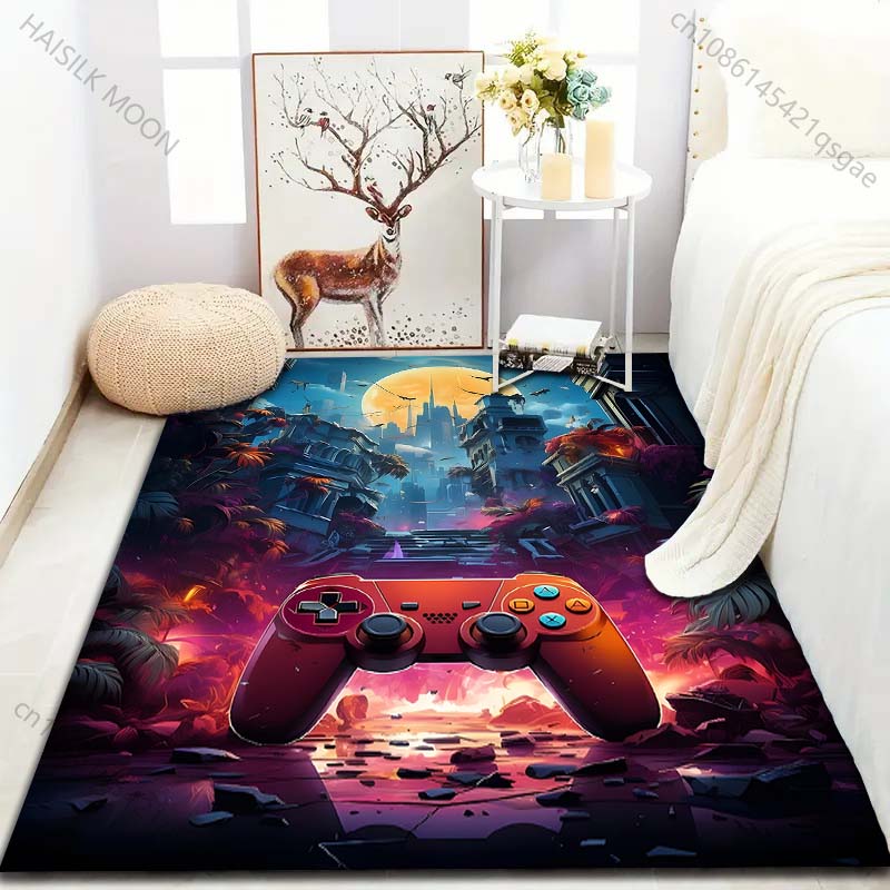 15 Sizes Game Controllers Gamer Carpet for Living Room Home Decor Non-slip Floor Mat for Boys Room Modern Rug Washable Rugs