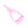 Crystal Color Random Mascara Shield 3-In-1 Eyelash Comb Template Applicator Tool Make Up Brush