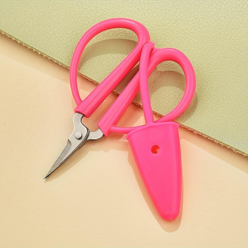 Компактные мини-ножницы с силиконовым покрытием - Портативные ножницы для обрезки ниток и вышивания, Безопасный заостренный кончик, Идеальны для шитья и рукоделия