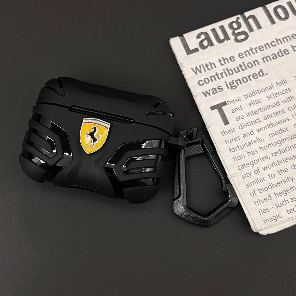 Беспроводная Bluetooth-наушники с логотипом автомобиля Защитный чехол Для Ferrari Roma F80 296 GTB GTS SF90 Stradale Spider Spyde Для AirPods pro