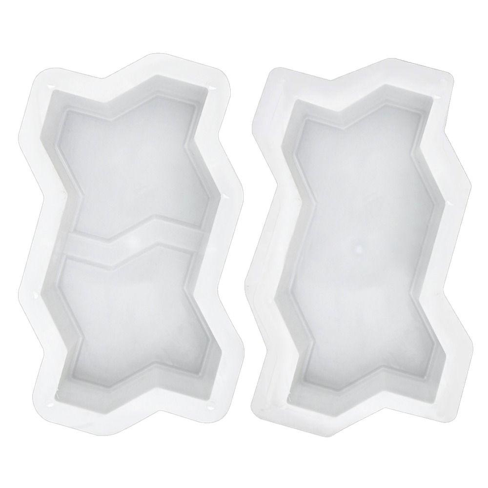 1Pcs Plastic Stepping Stone Paver Waves Shaped Walkway Brick Mold  For Lawn Patio Yard Garden