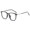 Myopia glasses frame women's ultra-light can be matched with degree lenses eye protection cold brown large frame plain face round face eye frame