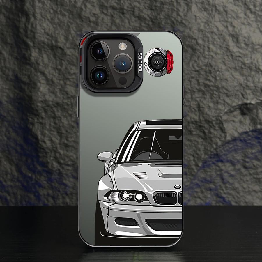 Чехол для телефона для iPhone 11 12 13 Pro Max 17 Air 14 15 16 Plus 16e Мягкий корпус JDM Спортивный автомобиль