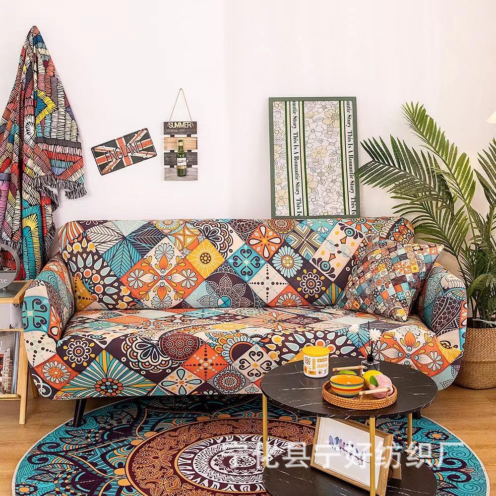 Эластичный нескользящий чехол для дивана Cross-Border – комплексный дизайн