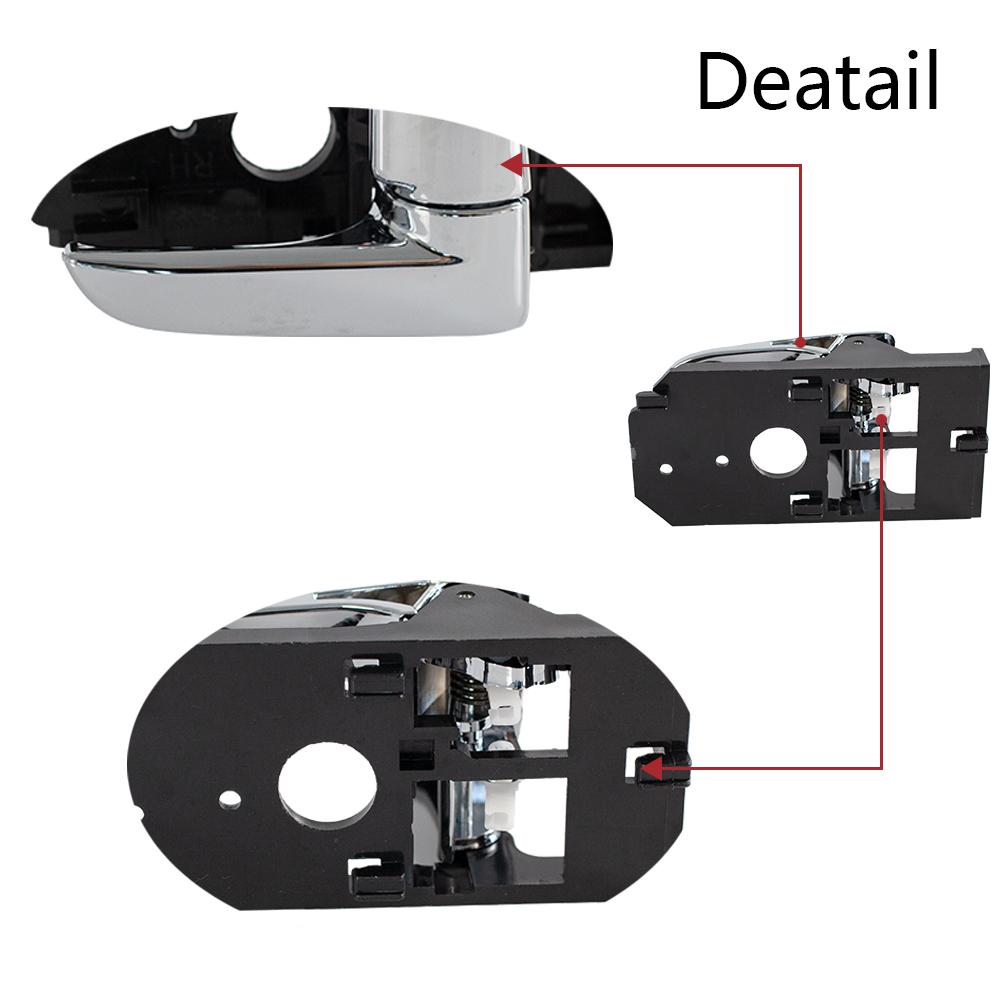 Внутренняя ручка внутренней двери, левая и правая, хромированная 82610-2F000 82620-2F000 для Kia Spectra Spectra5