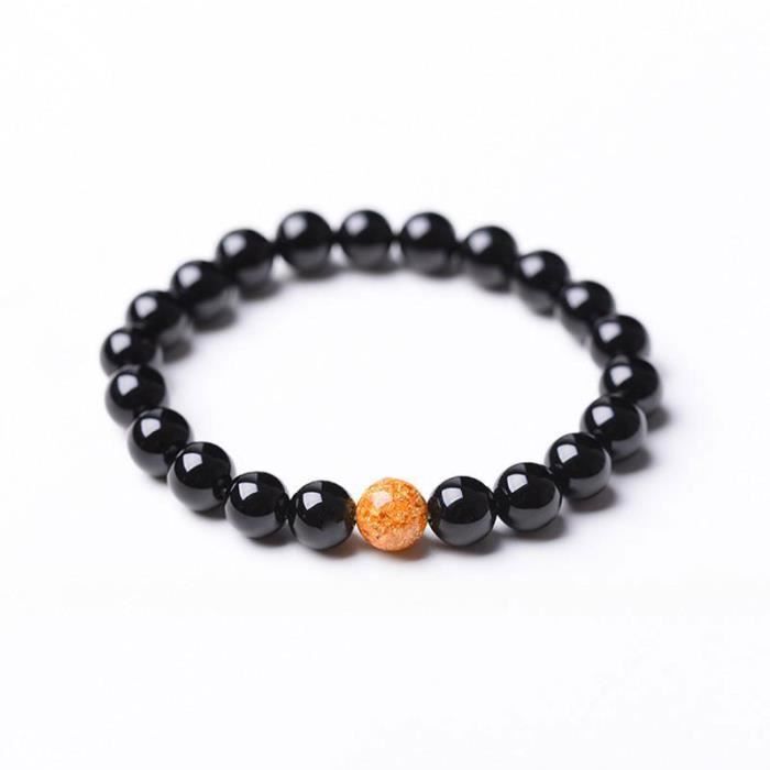 Bracelet - SHOP-STORY - Mastery and Anti-Stress - Black Onyx - Natural Beads - Woman
