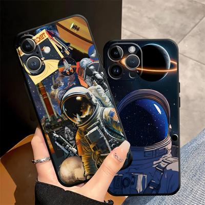 Крутой чехол-астронавт для Apple iPhone 17 Pro Max XR XS MAX 13 12 15 Pro 7 8 11 16 Air 14 Funda Чехол для телефона