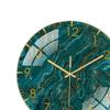 Decorative Marbled Wall Clock Analog Silent 12 Inch Non Round for Office