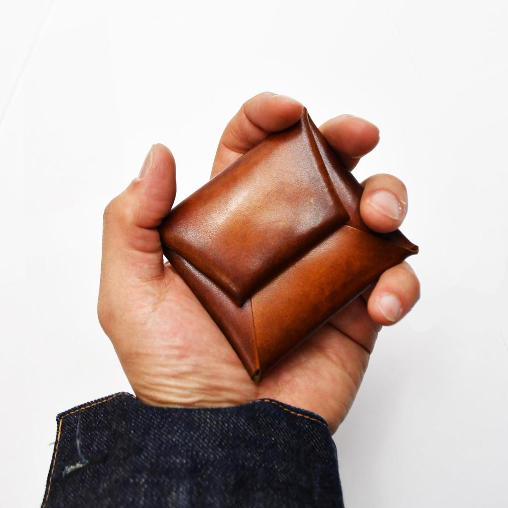 AtelierCODEL Монета Подарочный набор на день рождения для мужчин, чтобы передать свои мысли, вручив с косметическим посланием и бумагой Кожаный темный футляр, кошелек, мужской