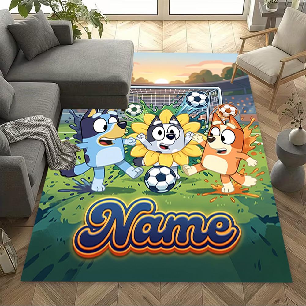 Christmas Football Fun Customize Text Carpet Design for Playrooms Balcony Bedrooms Hallway Antislip Carpet Decorate Offices Spiritual Gift