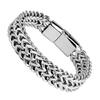 1PC Stainless Steel Braided Double Row Front and Rear Fish Scale Alloy Magnetic Buckle Bracelet with Keel Jewelry New Model