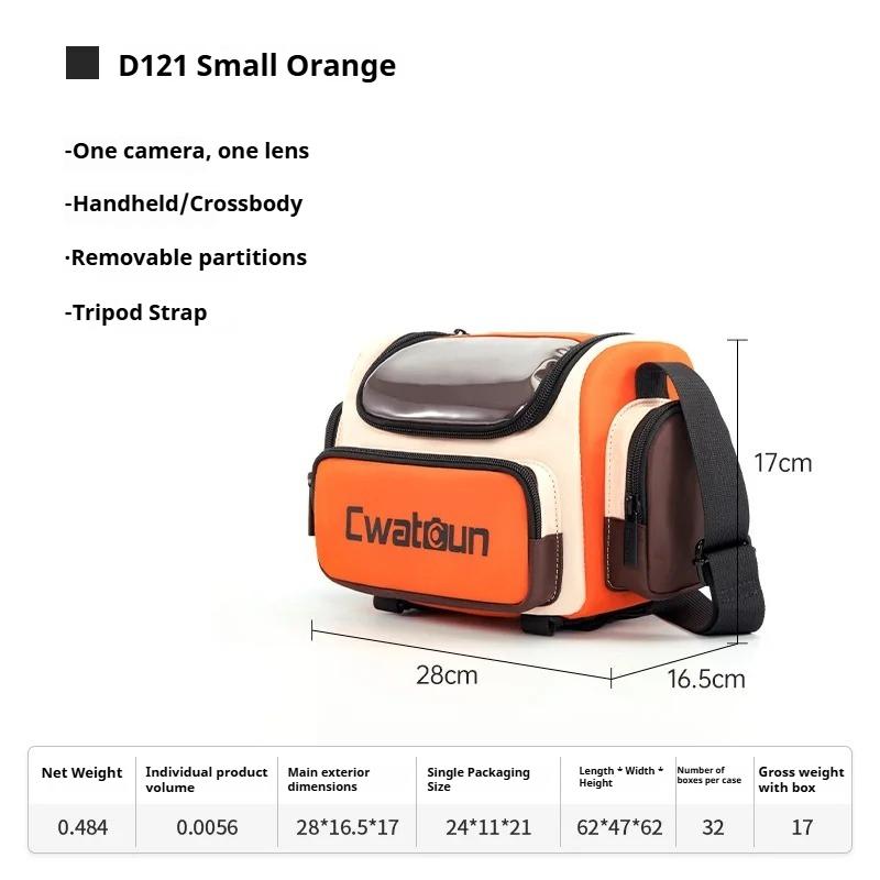 Single Shoulder Crossbody Camera Bag Contrasting Color Large Capacity Water-Proof SLR Digital Photography Bag