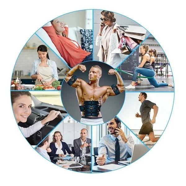 Перезаряжаемый стимулятор мышц живота, тренажер EMS Abs, оборудование для фитнеса, снаряжение для тренировки мышц, электростимулятор, тонер, упражнения в домашнем тренажерном зале
